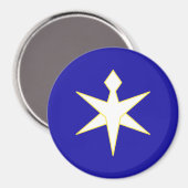 Aimant Drapeau de la préfecture de Chiba, Japon (Recto/Verso)