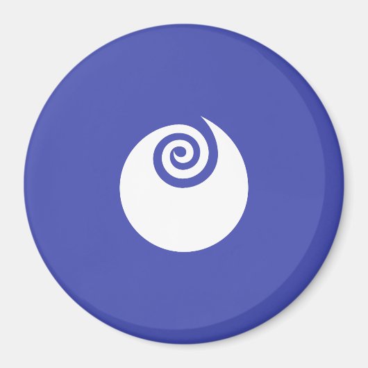 Aimant Drapeau de la préfecture d'Ibaraki, Japon (Devant)