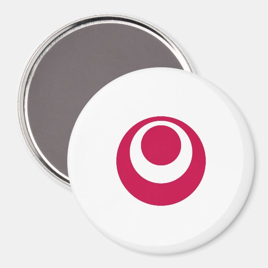 Aimant Drapeau de la préfecture d'Okinawa, Japon (Recto/Verso)