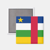 Aimant Drapeau de la République centrafricaine (Recto/Verso)