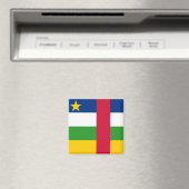 Aimant Drapeau de la République centrafricaine (In Situ (Lave-vaisselle))
