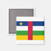 Aimant Drapeau de la République centrafricaine (Recto/Verso)