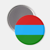 Aimant Drapeau de la République de Carélie (Recto/Verso)