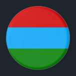 Aimant Drapeau de la République de Carélie<br><div class="desc">Drapeau patriotique de la République de Carélie</div>