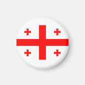 Aimant Drapeau de la République de Géorgie (Devant)