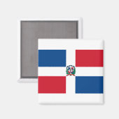Aimant Drapeau de la République Dominicaine (Recto/Verso)