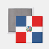 Aimant Drapeau de la République Dominicaine (Recto/Verso)
