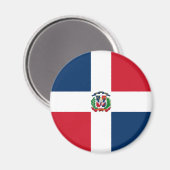 Aimant Drapeau de la République Dominicaine (Recto/Verso)