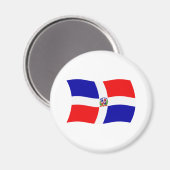 Aimant Drapeau de la République dominicaine (Recto/Verso)