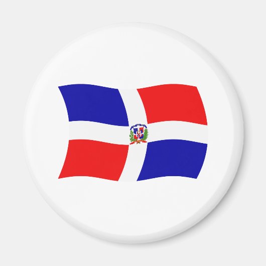 Aimant Drapeau de la République dominicaine (Devant)