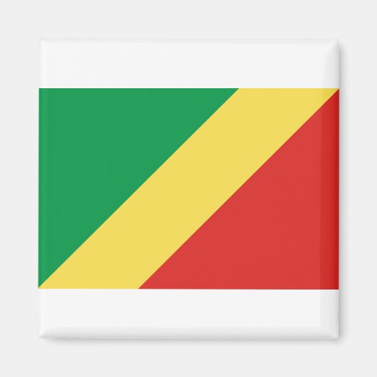 Aimant Drapeau de la République du Congo (Devant)
