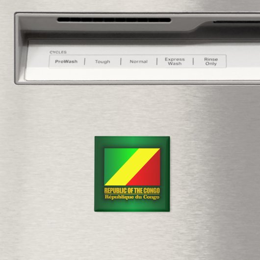 Aimant Drapeau de la République du Congo (In Situ (Lave-vaisselle))