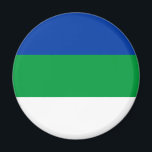 Aimant Drapeau de la République Komi<br><div class="desc">Drapeau patriotique de la République Komi</div>