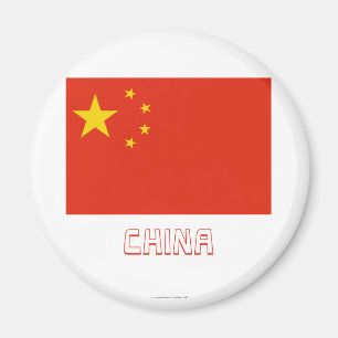 Aimant Drapeau de la république populaire de Chine avec
