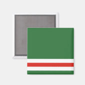 Aimant Drapeau de la République tchétchène d'Ichkérie (Recto/Verso)