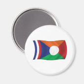 Aimant Drapeau de la Réunion (Recto/Verso)