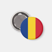 Aimant Drapeau de la Roumanie (Recto/Verso)