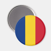 Aimant Drapeau de la Roumanie (Recto/Verso)