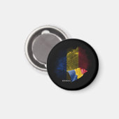 Aimant Drapeau de la Roumanie (Recto/Verso)
