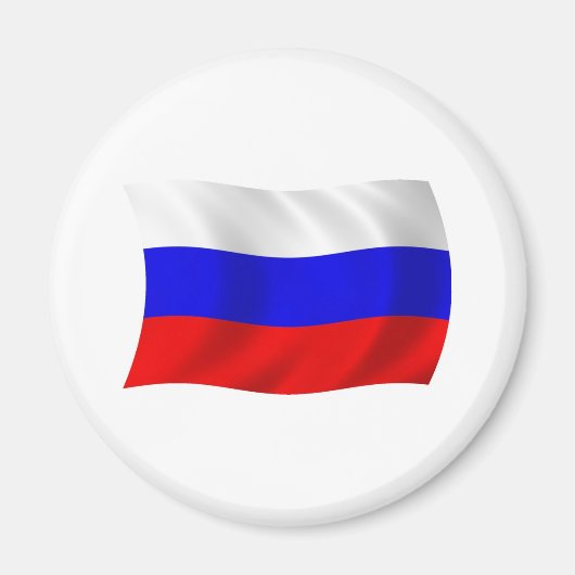 Aimant Drapeau de la Russie (Devant)