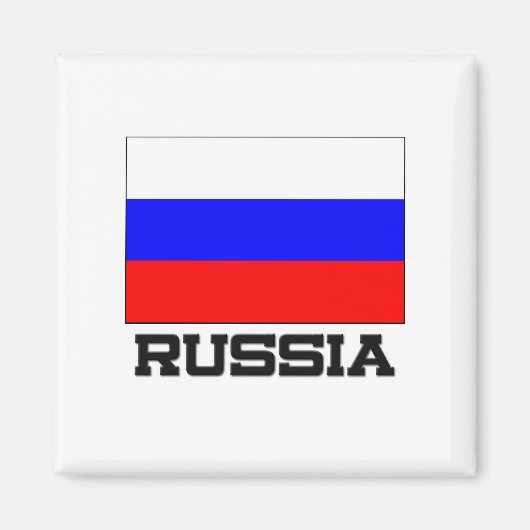 Aimant Drapeau de la Russie (Devant)
