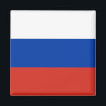 Aimant Drapeau de la Russie<br><div class="desc">Russia Flag Square Aimant. You can add your own text or graphics by clicking "customize further"</div>