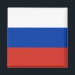 Aimant Drapeau de la Russie<br><div class="desc">Russia Flag Square Aimant. You can add your own text or graphics by clicking "customize further"</div>