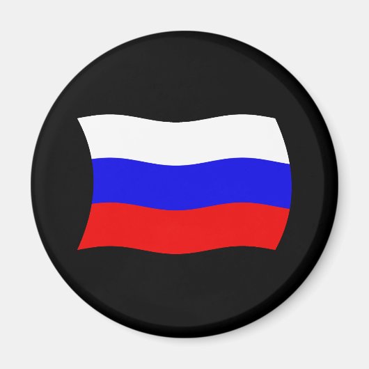 Aimant Drapeau de la Russie (Devant)