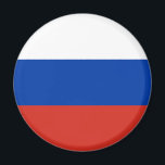 Aimant Drapeau de la Russie<br><div class="desc">Drapeau patriotique de la Russie.</div>