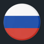 Aimant Drapeau de la Russie<br><div class="desc">Drapeau patriotique de la Russie.</div>