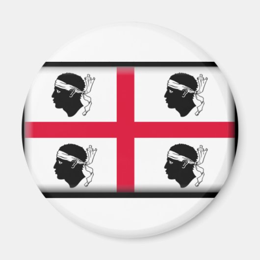 Aimant Drapeau de la Sardaigne (Devant)