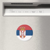 Aimant Drapeau de la Serbie (In Situ (Lave-vaisselle))