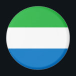 Aimant Drapeau de la Sierra Leone<br><div class="desc">Drapeau patriotique de la Sierra Leone.</div>