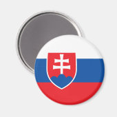 Aimant Drapeau de la Slovaquie (Recto/Verso)