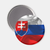 Aimant Drapeau de la Slovaquie (Recto/Verso)