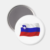 Aimant Drapeau de la Slovénie (Recto/Verso)