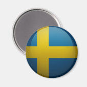 Aimant Drapeau de la Suède (Recto/Verso)