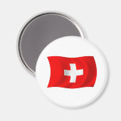 Aimant drapeau de la Suisse (Recto/Verso)