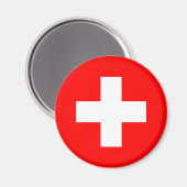 Aimant Drapeau de la Suisse (Recto/Verso)