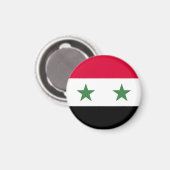 Aimant Drapeau de la Syrie (Recto/Verso)