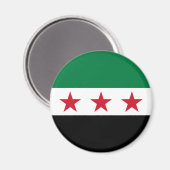 Aimant Drapeau de la Syrie (Recto/Verso)