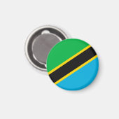 Aimant Drapeau de la Tanzanie (Recto/Verso)