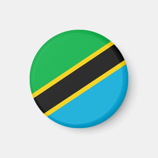 Aimant Drapeau de la Tanzanie (Devant)