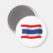 Aimant Drapeau de la Thaïlande (Recto/Verso)