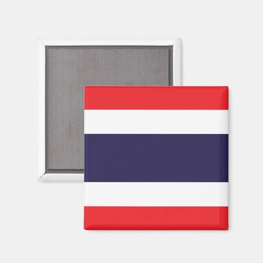 Aimant Drapeau de la Thaïlande (Recto/Verso)