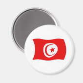 Aimant Drapeau de la Tunisie (Recto/Verso)