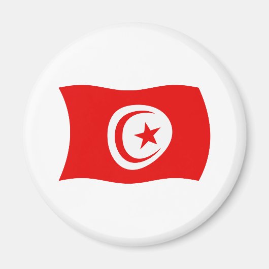 Aimant Drapeau de la Tunisie (Devant)