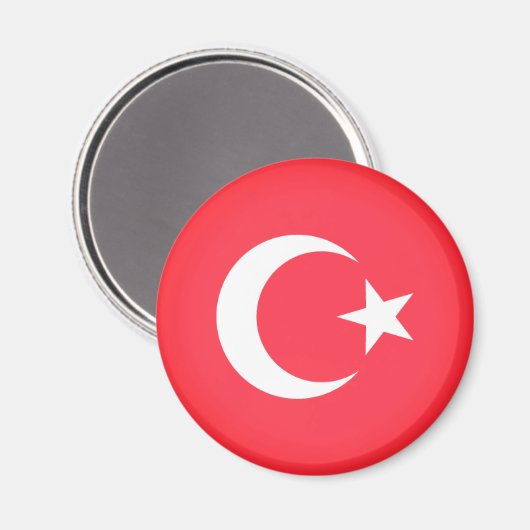 Aimant Drapeau de la Turquie (Recto/Verso)