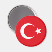 Aimant Drapeau de la Turquie (Recto/Verso)