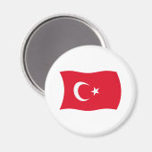 Aimant Drapeau de la Turquie (Recto/Verso)